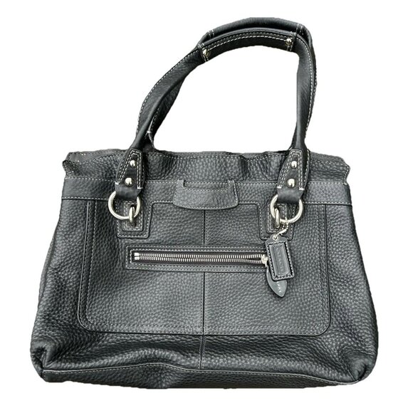 Mint Condition Y2K Coach Penelope Pebbled Black Leather  Satchel/Handbag - Picture 3 of 6